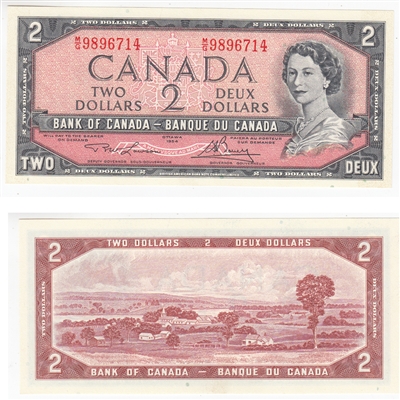 BC-38d 1954 Canada $2 Lawson-Bouey, M/G, CUNC
