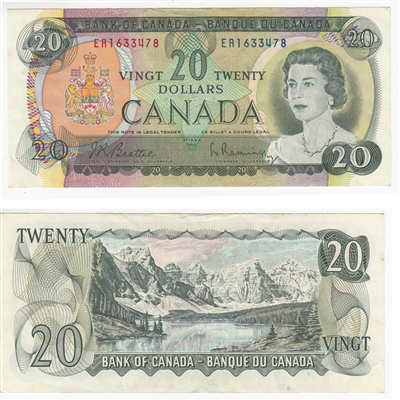 BC-50a 1969 Canada $20 Beattie-Rasminsky, ER, AU