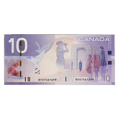BC-68b 2009 Canada $10 Jenkins-Carney, BFH, AU-UNC