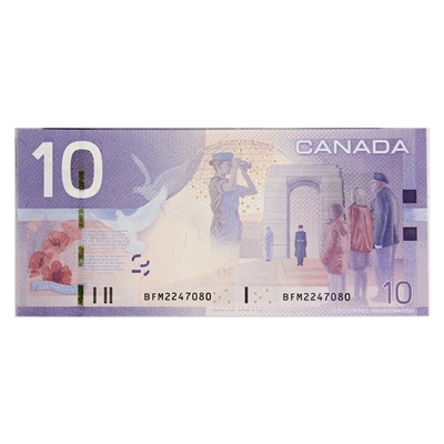 BC-68b 2009 Canada $10 Jenkins-Carney, BFM, UNC