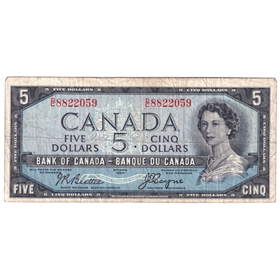 BC-31b 1954 Canada $5 Beattie-Coyne, Devil's Face, D/C, F