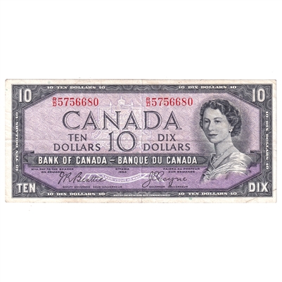 BC-40a 1954 Canada $10 Beattie-Coyne, R/D, VF