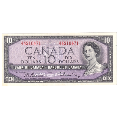 BC-40b 1954 Canada $10 Beattie-Rasminsky, S/V, AU-UNC