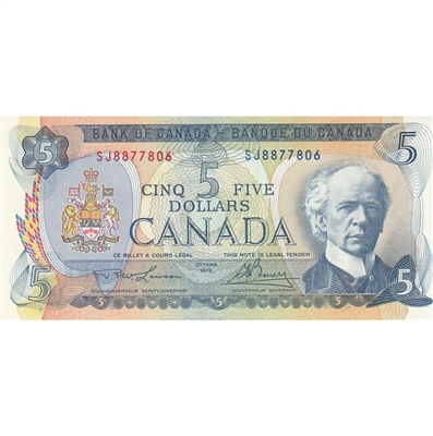 BC-48b 1972 Canada $5 Lawson-Bouey, SJ, EF