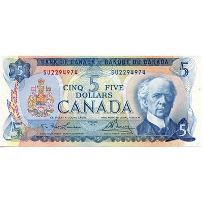 BC-48b 1972 Canada $5 Lawson-Bouey, SU, AU-UNC