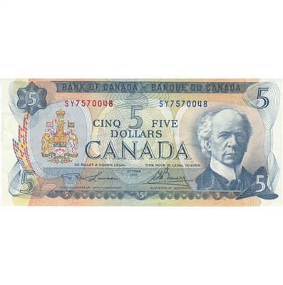 BC-48b 1972 Canada $5 Lawson-Bouey, SY, VF-EF