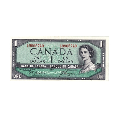 BC-37a 1954 Canada $1 Beattie-Coyne, D/N, AU