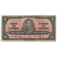 BC-22a 1937 Canada $2 Osborne-Towers, B/B, F