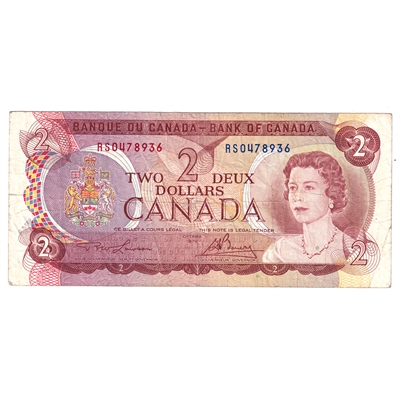 BC-47aT 1974 Canada $2 Test Note, Lawson-Bouey, RS, F