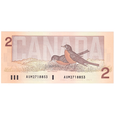 BC-55b 1986 Canada $2 Thiessen-Crow, AUM, CUNC