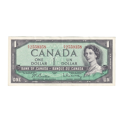 BC-37b 1954 Canada $1 Beattie-Rasminsky, F/Y, EF