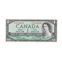 BC-37bA 1954 Canada $1 Beattie-Rasminsky, *A/Y, AU-UNC