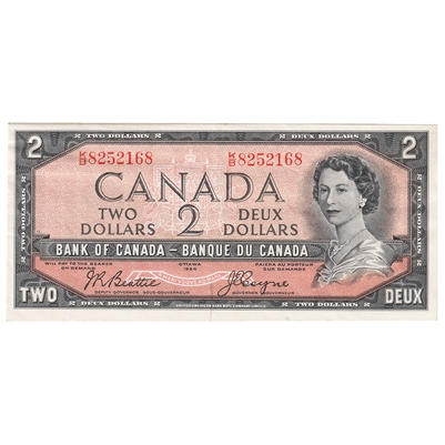 BC-38a 1954 Canada $2 Beattie-Coyne, K/B, EF