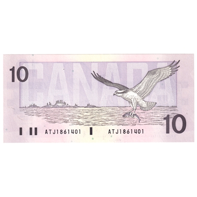 BC-57a 1989 Canada $10 Thiessen-Crow, ATJ, CUNC