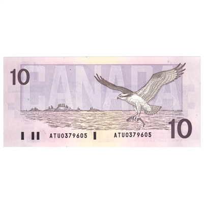 BC-57a 1989 Canada $10 Thiessen-Crow, ATU, CUNC
