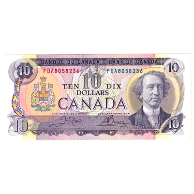 BC-49d 1971 Canada $10 Crow-Bouey, FDA, AU-UNC