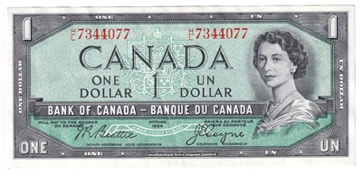 BC-37a 1954 Canada $1 Beattie-Coyne, H/L, AU