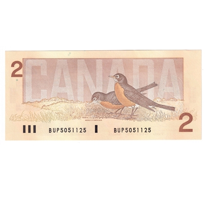 BC-55b 1986 Canada $2 Thiessen-Crow, BUP, UNC