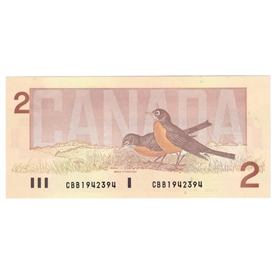 BC-55b 1986 Canada $2 Thiessen-Crow, CBB, UNC