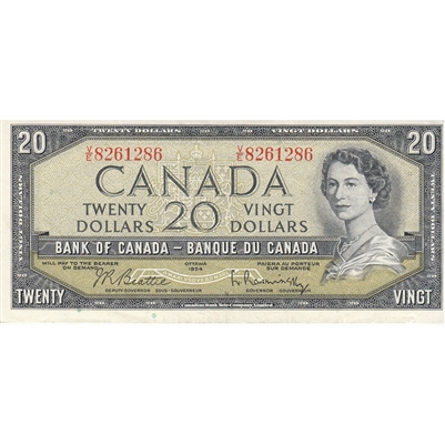 BC-41b 1954 Canada $20 Beattie-Rasminsky, V/E, VF-EF