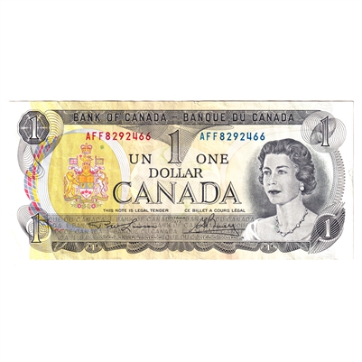 BC-46a-i 1973 Canada $1 Lawson-Bouey, AFF, Lithographed, CIRC