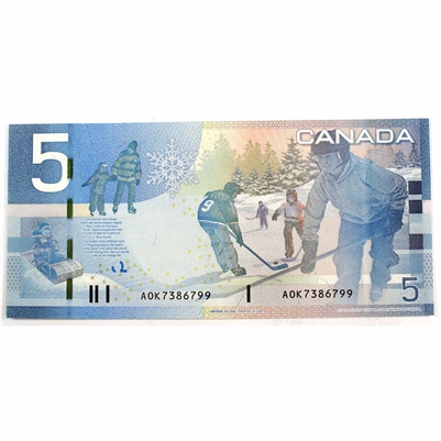 BC-67a 2006 Canada $5 Jenkins-Dodge, AOK, UNC