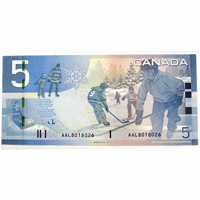 BC-67b 2009 Canada $5 Jenkins-Carney, AAL, CUNC