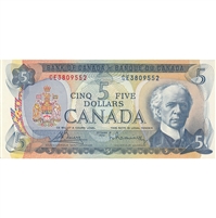 BC-48a 1972 Canada $5 Bouey-Rasminsky, CE, AU-UNC