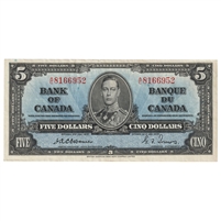 BC-23a 1937 Canada $5 Osborne-Towers, A/C, VF-EF