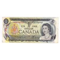 BC-46aA 1973 Canada $1 Lawson-Bouey, *AN, Circ