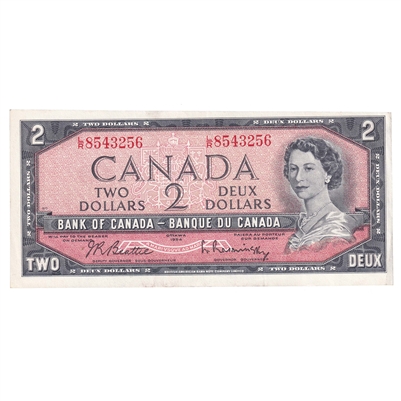 BC-38b 1954 Canada $2 Beattie-Rasminsky, L/R, EF-AU