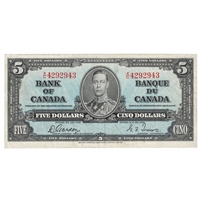 BC-23b 1937 Canada $5 Gordon-Towers, X./C, VF