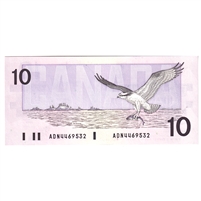 BC-57a 1989 Canada $10 Thiessen-Crow, ADN, CUNC