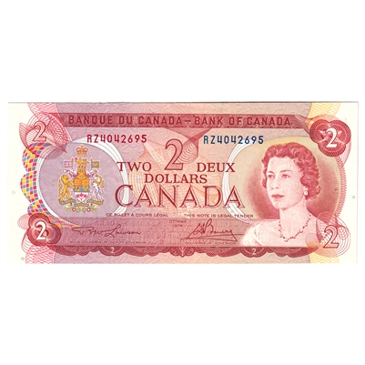 BC-47a 1974 Canada $2 Lawson-Bouey, RZ, AU