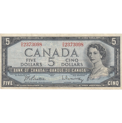 BC-39b 1954 Canada $5 Beattie-Rasminsky, O/S, F-VF
