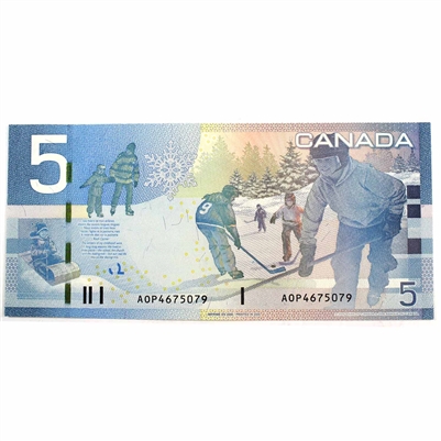 BC-67a 2006 Canada $5 Jenkins-Dodge, AOP, UNC