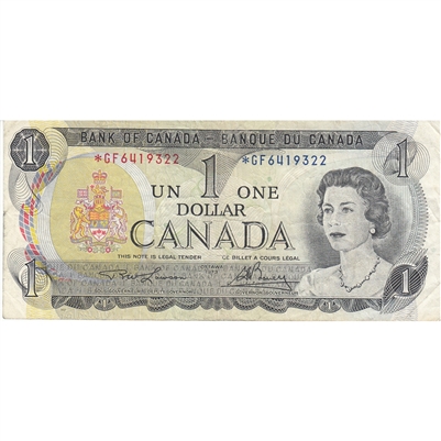 BC-46aA 1973 Canada $1 Lawson-Bouey, *GF, F-VF