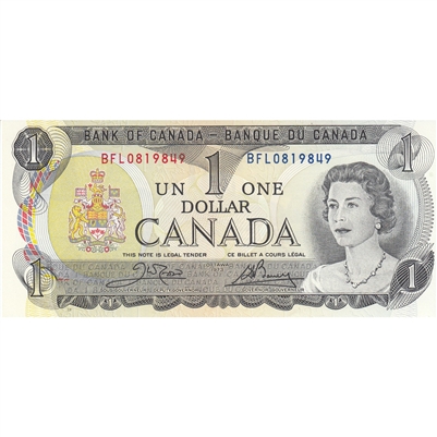 BC-46b 1973 Canada $1 Crow-Bouey, BFL, UNC