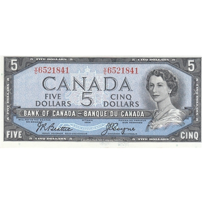 BC-39a-i 1954 Canada $5 Beattie-Coyne, V/C, EF