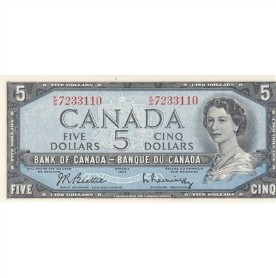 BC-39b 1954 Canada $5 Beattie-Rasminsky, K/S, CUNC