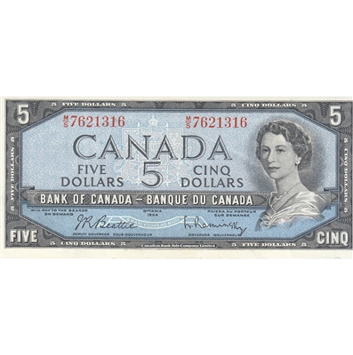 BC-39b 1954 Canada $5 Beattie-Rasminsky, M/S, AU