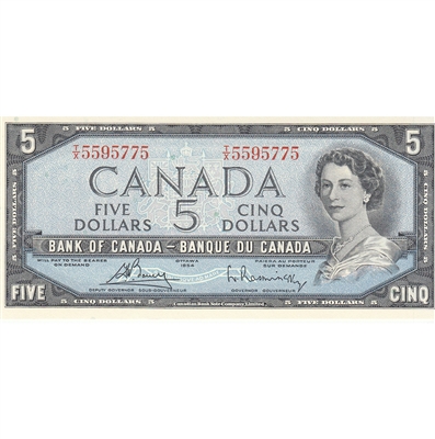 BC-39c 1954 Canada $5 Bouey-Rasminsky, T/X, CUNC