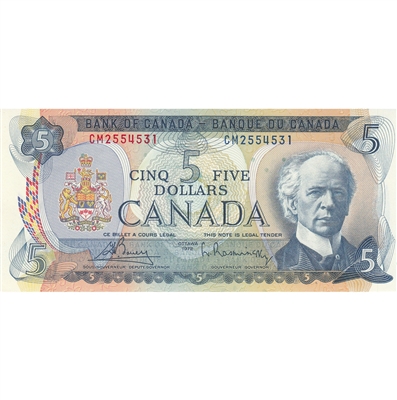 BC-48a 1972 Canada $5 Bouey-Rasminsky, CM, CUNC