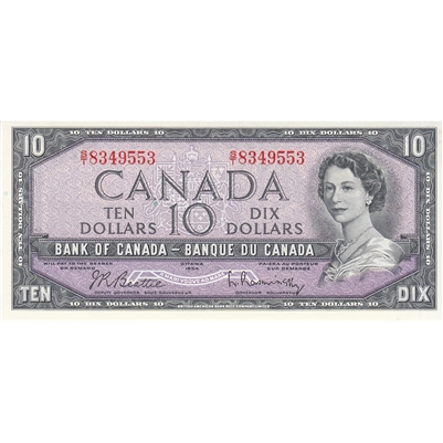 BC-40b 1954 Canada $10 Beattie-Rasminsky, S/T, CUNC