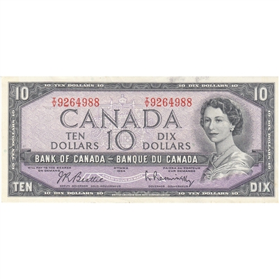 BC-40b 1954 Canada $10 Beattie-Rasminsky, I/V, VF
