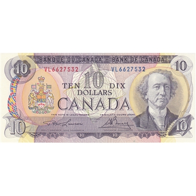 BC-49c 1971 Canada $10 Lawson-Bouey, VL, CUNC