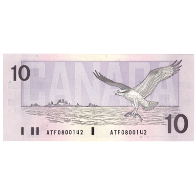 BC-57a 1989 Canada $10 Thiessen-Crow, ATF, UNC