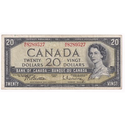 BC-41b 1954 Canada $20 Beattie-Rasminsky, M/E, F