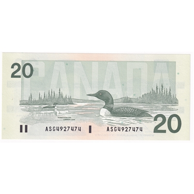 BC-58b-i 1991 Canada $20 Bonin-Thiessen, ASG, CUNC