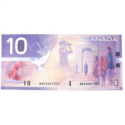 BC-63b-i 2002 Canada $10 Knight-Dodge, BEK, AU-UNC